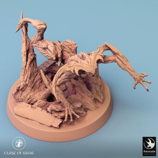 Product photo Tabletop 28mm Lord of the Print (LotP) 0: Tabletop miniature: Forest Spirit Tree Creature, Thorn Guardian, Living Tree in Charge (24_07_A13)
