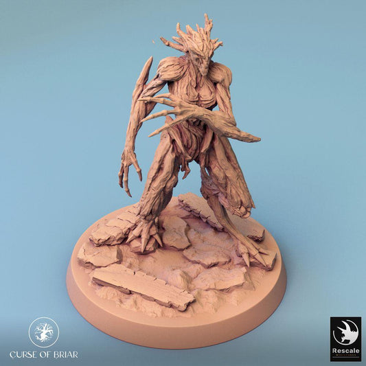 Product photo Tabletop 28mm Lord of the Print (LotP) 0: Tabletop miniature: Woodfey Forest Guardian, Wooden Golem, Tree Creature (24_07_A14)