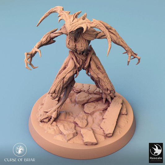 Product photo Tabletop 28mm Lord of the Print (LotP) 0: Tabletop miniature: Forest Spirit, Root Golem, Thorn Wretch - Woodfey (24_07_A16)