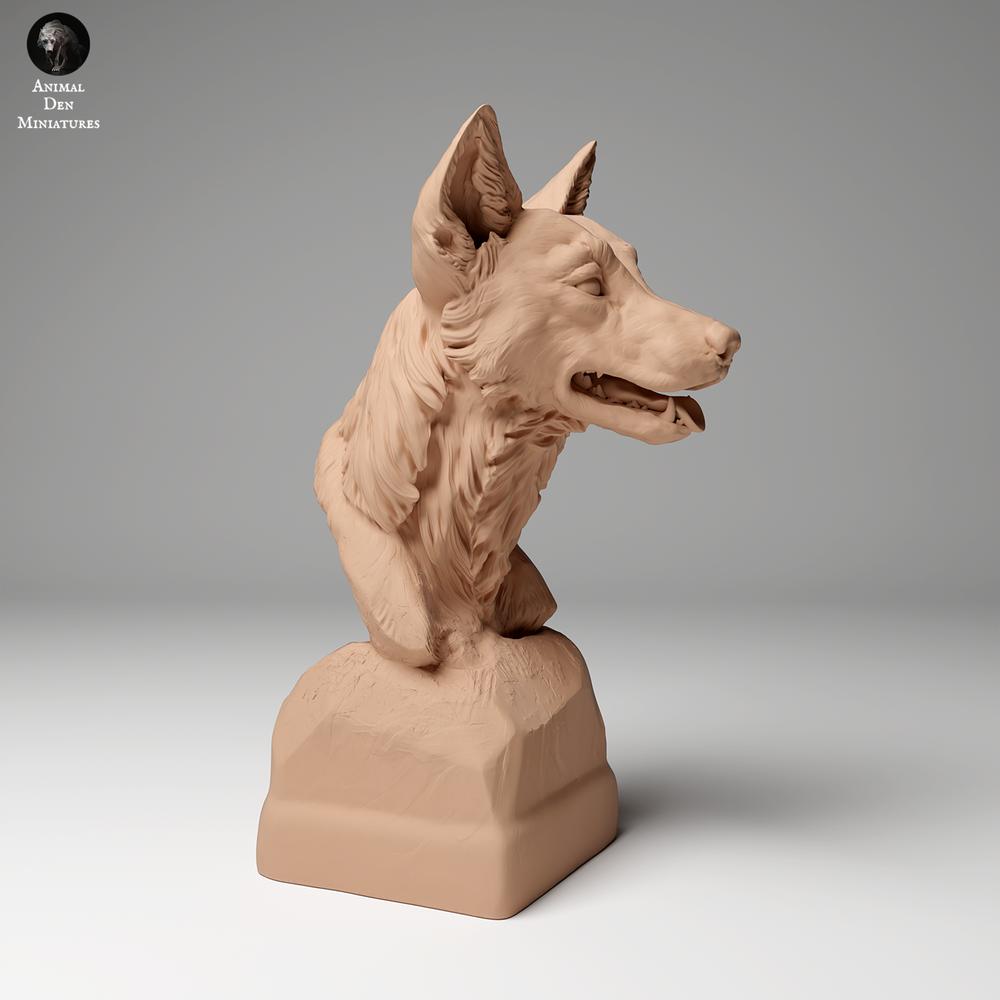 Product photo animal figure Animal Den Miniatures 0: Wild animal figure: Dingo - Bust (24_06_06)