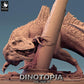 Product photo Tabletop 28mm Lord of the Print (LotP) 0: Tabletop miniature: Concavenator predator dinosaur, prehistoric beast, dragon-like giant lizard, boss monster (24_06_C6)
