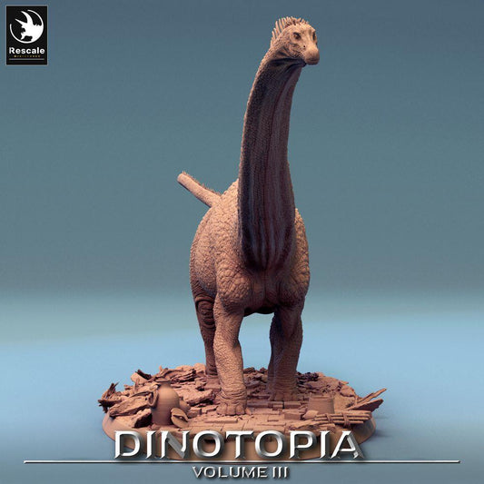 Product photo Tabletop 28mm Lord of the Print (LotP) 0: Fantasy Figure: Diplodocus Sauropod - Long-necked Dino, Prehistoric Colossus, Monster Figure and Mount (24_06_F2)