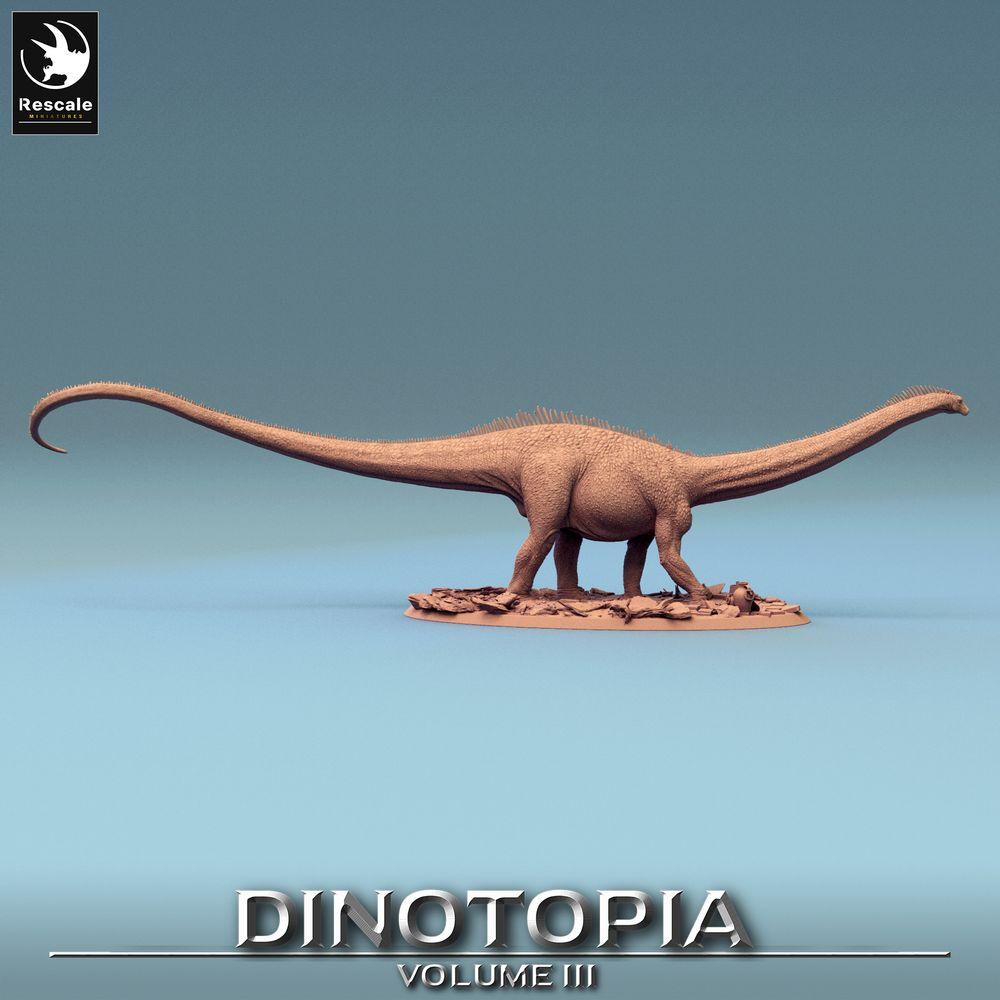 Produktfoto Tabletop 28mm Lord of the Print (LotP) 0: Fantasy Figur: Diplodocus Sauropod - Langhals-Dino, Urzeit-Koloss, Monsterfigur und Reittier (24_06_F2)