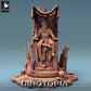 Product photo Tabletop 28mm Lord of the Print (LotP) 0: Tabletop miniature: Throne Desert King, Sultan, Caliph - Palace Ruler on Throne, Diorama Scene Base (24_06_E12)