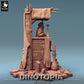 Product photo Tabletop 28mm Lord of the Print (LotP) 0: Tabletop miniature: Throne Desert King, Sultan, Caliph - Palace Ruler on Throne, Diorama Scene Base (24_06_E12)