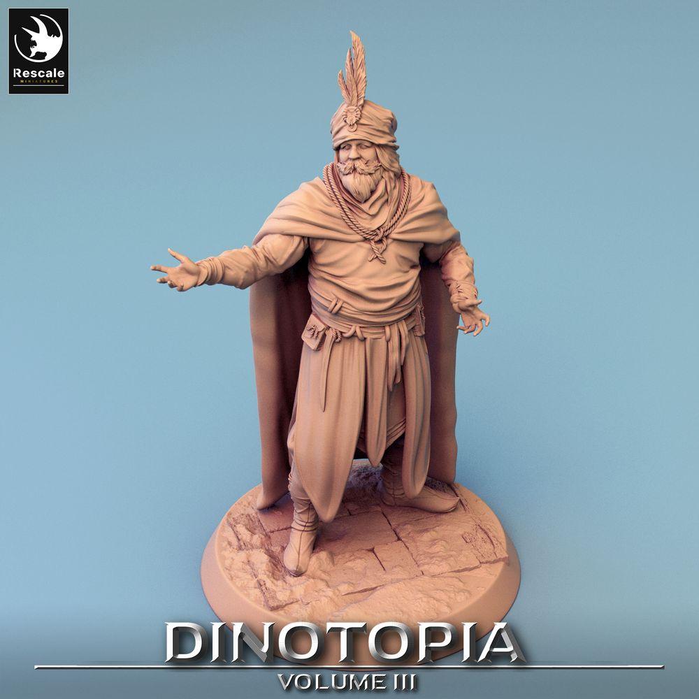 Product photo Tabletop 28mm Lord of the Print (LotP) 0: Fantasy Figure: Merchant Prince and Desert Emir, Oracle, Diplomat, and Caravan Leader (24_06_E15)