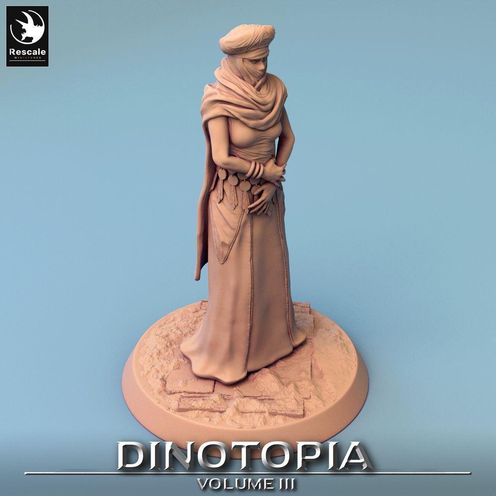Product photo Tabletop 28mm Lord of the Print (LotP) 0: Tabletop miniature: Desert Priestess, Veiled Seer, Oracle, Mystic (24_06_E24)