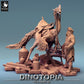 Product photo Tabletop 28mm Lord of the Print (LotP) 0: Fantasy Figure: Nomad Beastmaster with Running Bird Mount, Caravan Leader, Scout (24_06_E26)