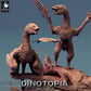 Product photo Tabletop 28mm Lord of the Print (LotP) 0: Tabletop miniature: Microraptor Raptor, feathered predator, ambush hunter on rock base (24_06_A2)