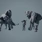 African Elephant Bulls Fighting - Animals of the Savannah (23_02_02)