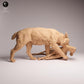 Product photo Tabletop 28mm Lord of the Print (LotP) 0: Wildlife animal figure: Eurasian lynx with prey (26_07_03)