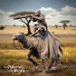Product photo Tabletop 28mm The Printing Goes Ever On (TPGEO) 0: Savanna Riders: Proud native tribe with chieftain on camels