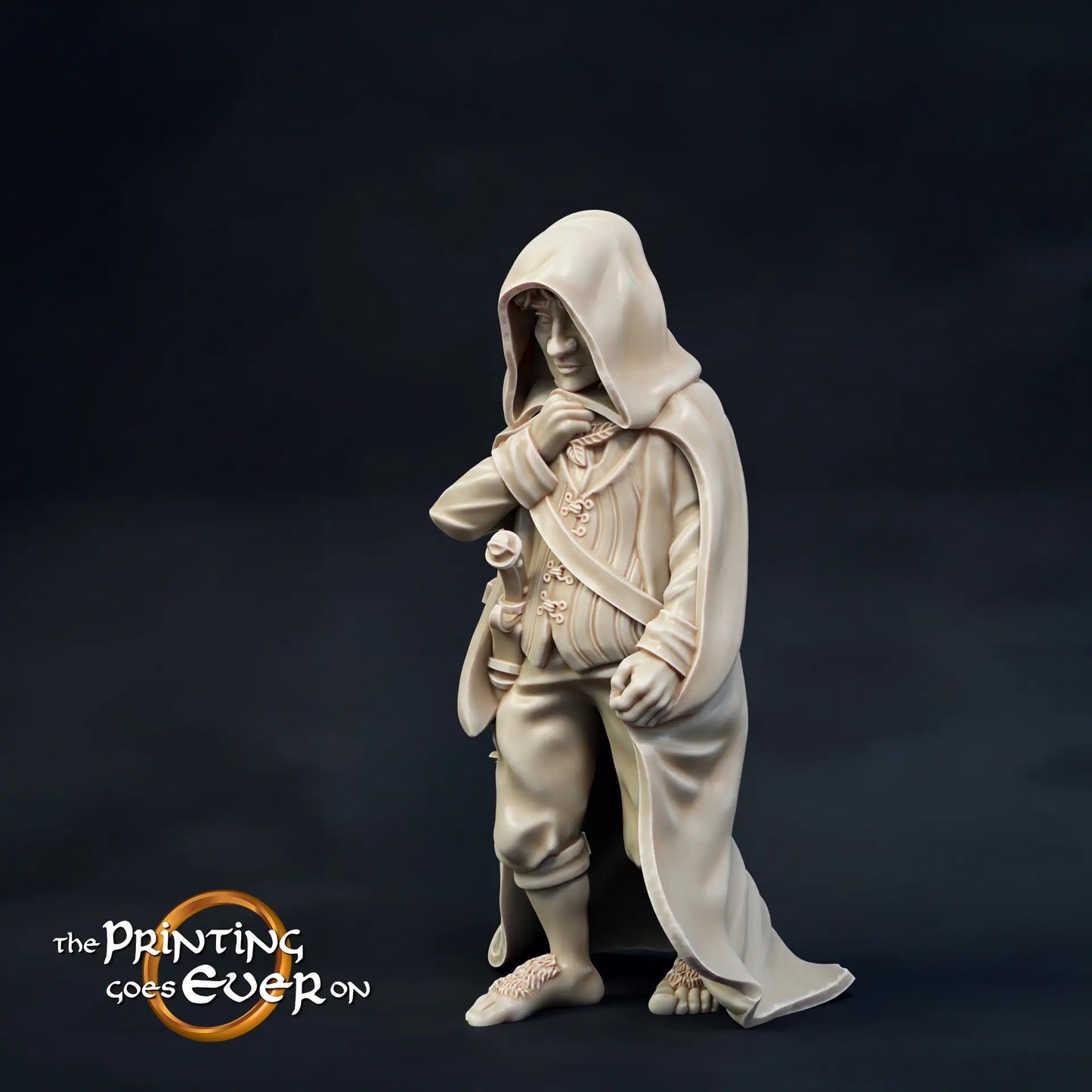 Product photo Tabletop 28mm The Printing Goes Ever On (TPGEO) 0: Halflings on a Dangerous Journey: Stealthy Wanderers in the Wilderness