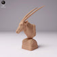 Product photo animal figure Animal Den Miniatures 0: Wild animal figure: Oryx - Bust (24_07_11)