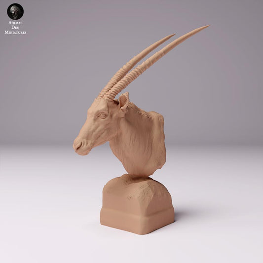 Product photo animal figure Animal Den Miniatures 0: Wild animal figure: Oryx - Bust (24_07_11)
