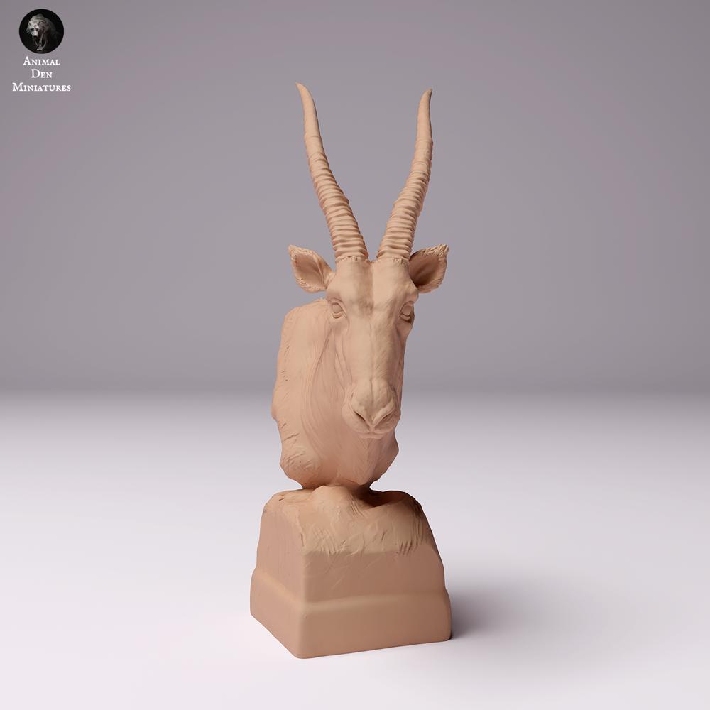 Product photo animal figure Animal Den Miniatures 1: Wild animal figure: Oryx - Bust (24_07_11)