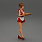 Diorama model building product photo 0: Diorama miniature: maid with tray full of cupcakes, standing figure (Ref No. A48)