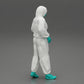 Diorama model building product photo 2: Diorama miniature: Man in full protective suit with hood, mask & gloves (Ref No. A50)