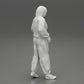 Diorama model building product photo 8: Diorama miniature: Man in full protective suit with hood, mask & gloves (Ref No. A50)
