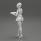 Diorama model building product photo 9: Diorama miniature: maid with tray full of cupcakes, standing figure (Ref No. A48)