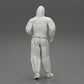 Diorama model building product photo 9: Diorama miniature: Man in full protective suit with hood, mask & gloves (Ref No. A50)
