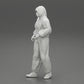 Diorama Model Building Product Photo 11: Diorama Miniature: Man in Full Protective Suit with Hood, Mask & Gloves (Ref No. A50)