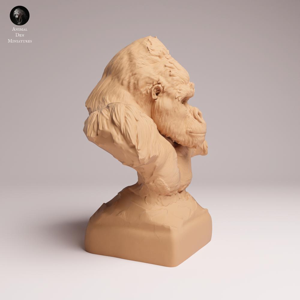 Produktfoto Tierfigur Animal Den Miniatures 0: Wildtier Tierfigur: Östlicher Flachlandgorilla - Silberrücken-Büste (25_07_18)