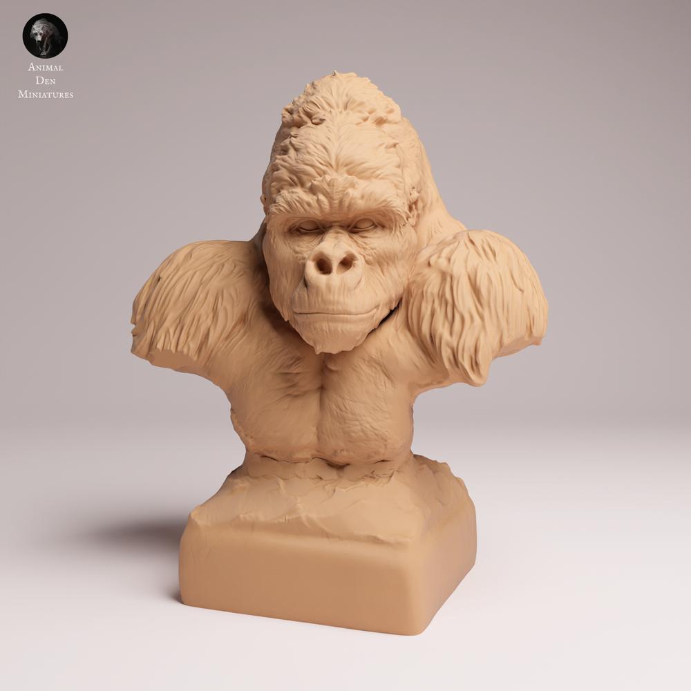 Produktfoto Tierfigur Animal Den Miniatures 2: Wildtier Tierfigur: Östlicher Flachlandgorilla - Silberrücken-Büste (25_07_18)