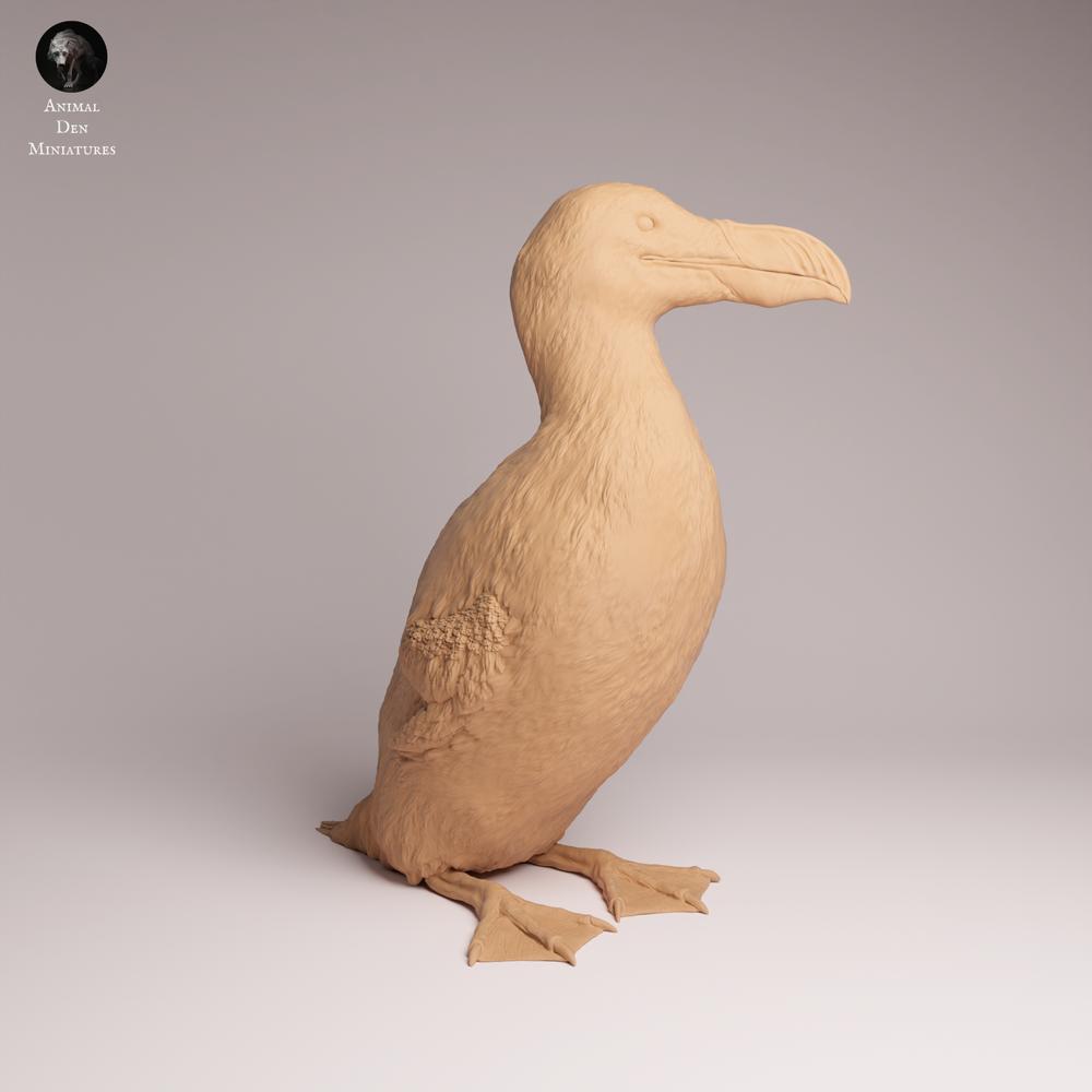 Product photo Tabletop 28mm Lord of the Print (LotP) 1: seabird animal figure: Great Auk (26_04_01)