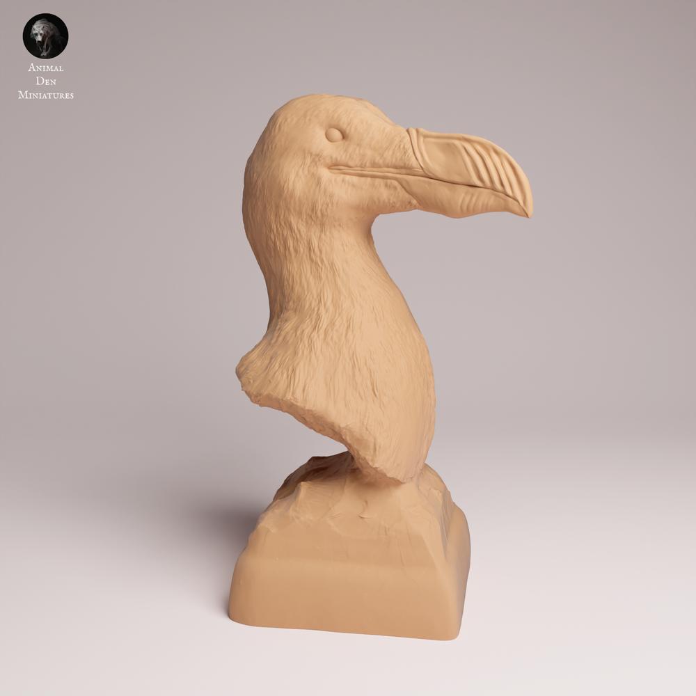 Product photo Tabletop 28mm Lord of the Print (LotP) 0: Bird animal figure: Great Auk - Bust (26_04_02)