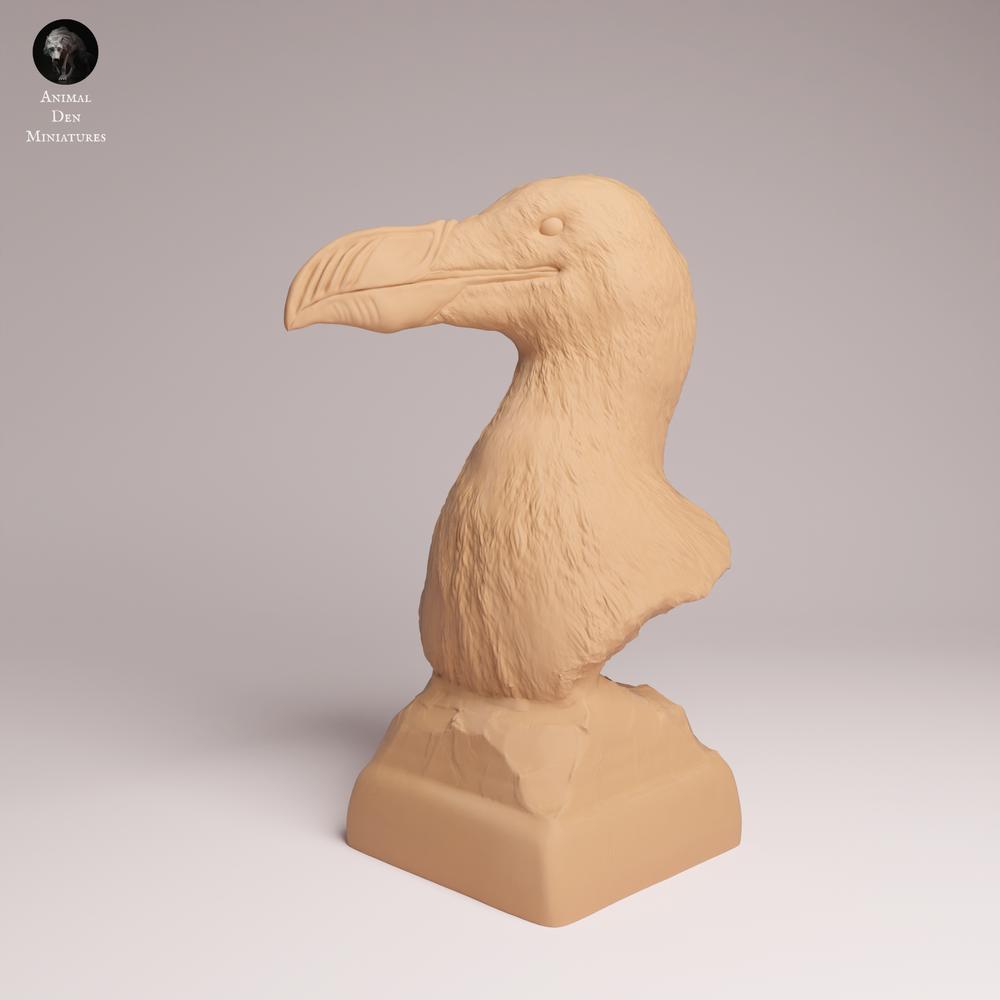 Product photo Tabletop 28mm Lord of the Print (LotP) 1: Bird animal figure: Giant Auk - Bust (26_04_02)