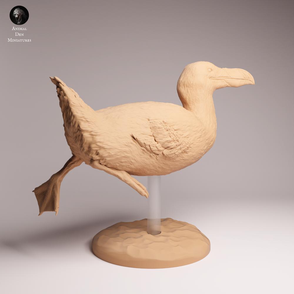 Product photo Tabletop 28mm Lord of the Print (LotP) 1: Seabird Animal Figure: Great Auk - swimming (26_04_04)