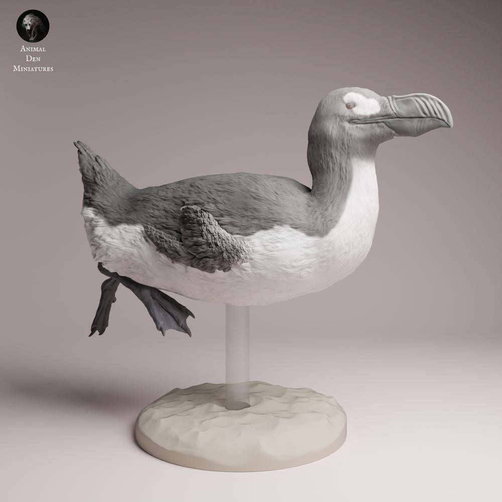Product photo Tabletop 28mm Lord of the Print (LotP) 3: Seabird animal figure: Great Auk - swimming (26_04_04)