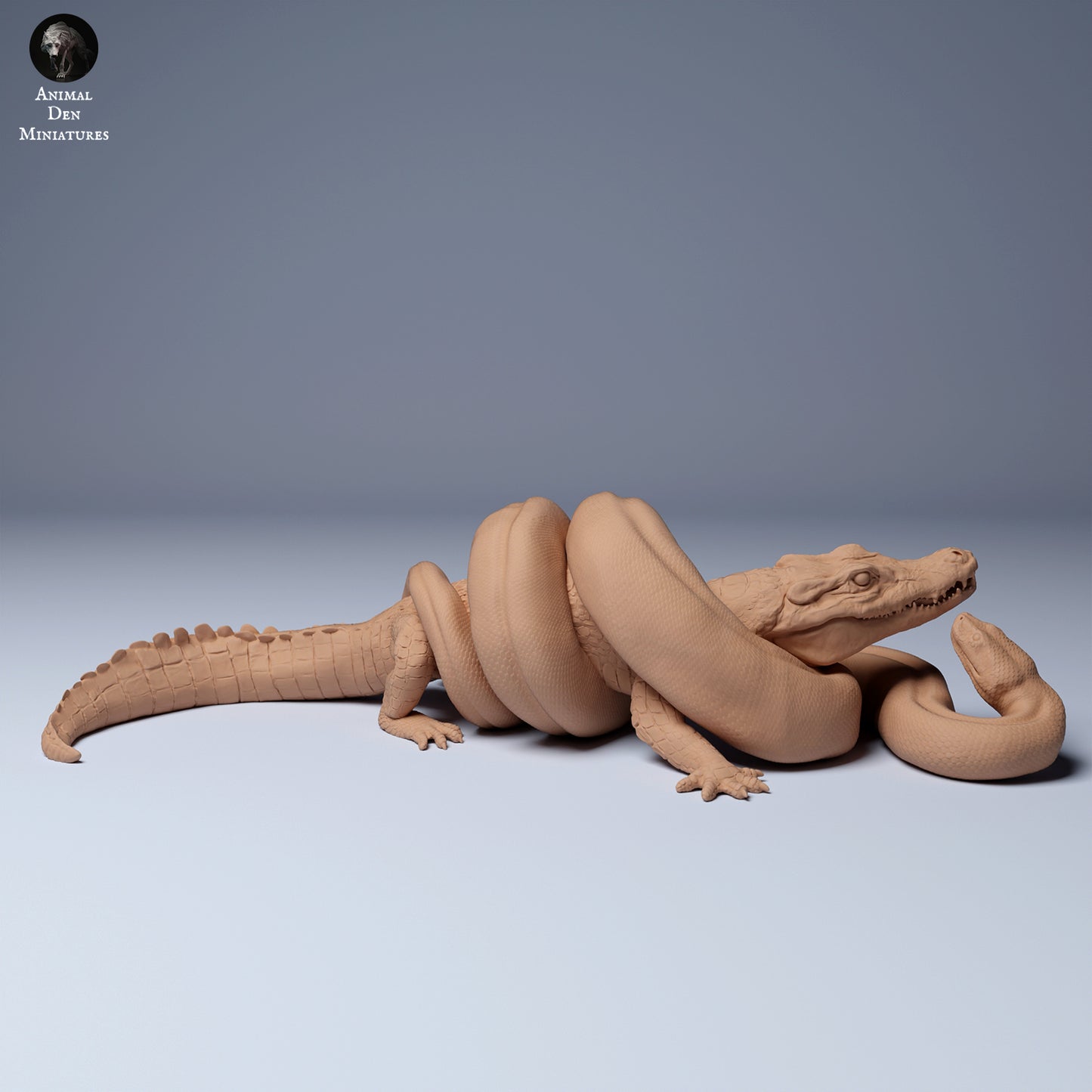 Product photo Animal Figure Diorama, Model Building: 0: Anaconda fights with Cayman: Animals from South America