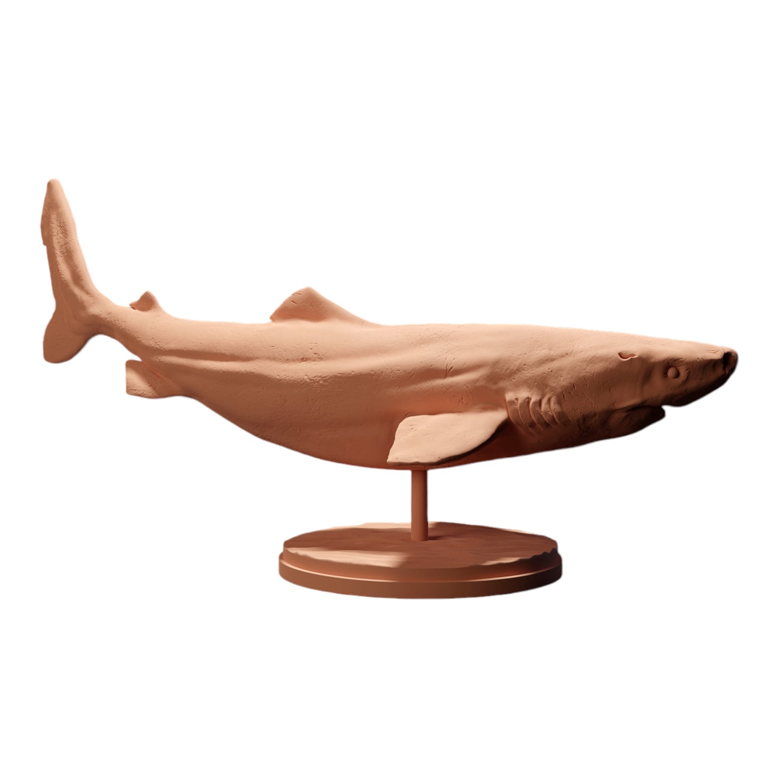 Product photo diorama and model building miniature figure: Shark animal figure: Greenland shark / Ice shark