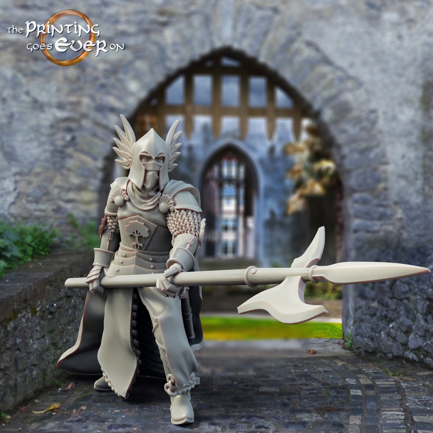 Product photo Tabletop 28mm The Printing Goes Ever On (TPGEO) 0: Watch and Archers: Medieval Knight Squad - Warriors of the White City