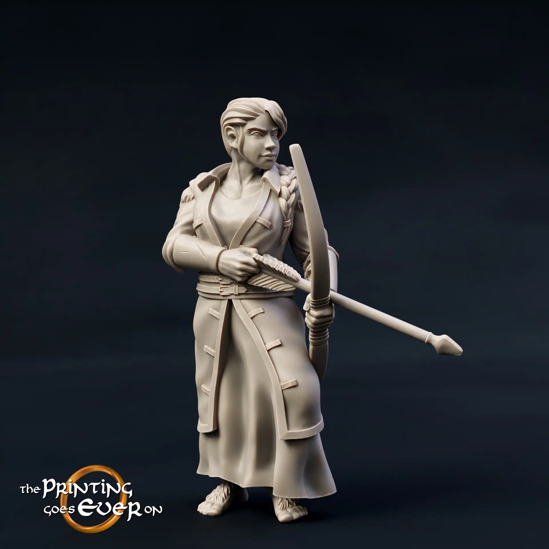 Product photo Tabletop 28mm The Printing Goes Ever On (TPGEO) 0: Halfling Combat Squad: Brave Fighters - Foot Troop and Rider