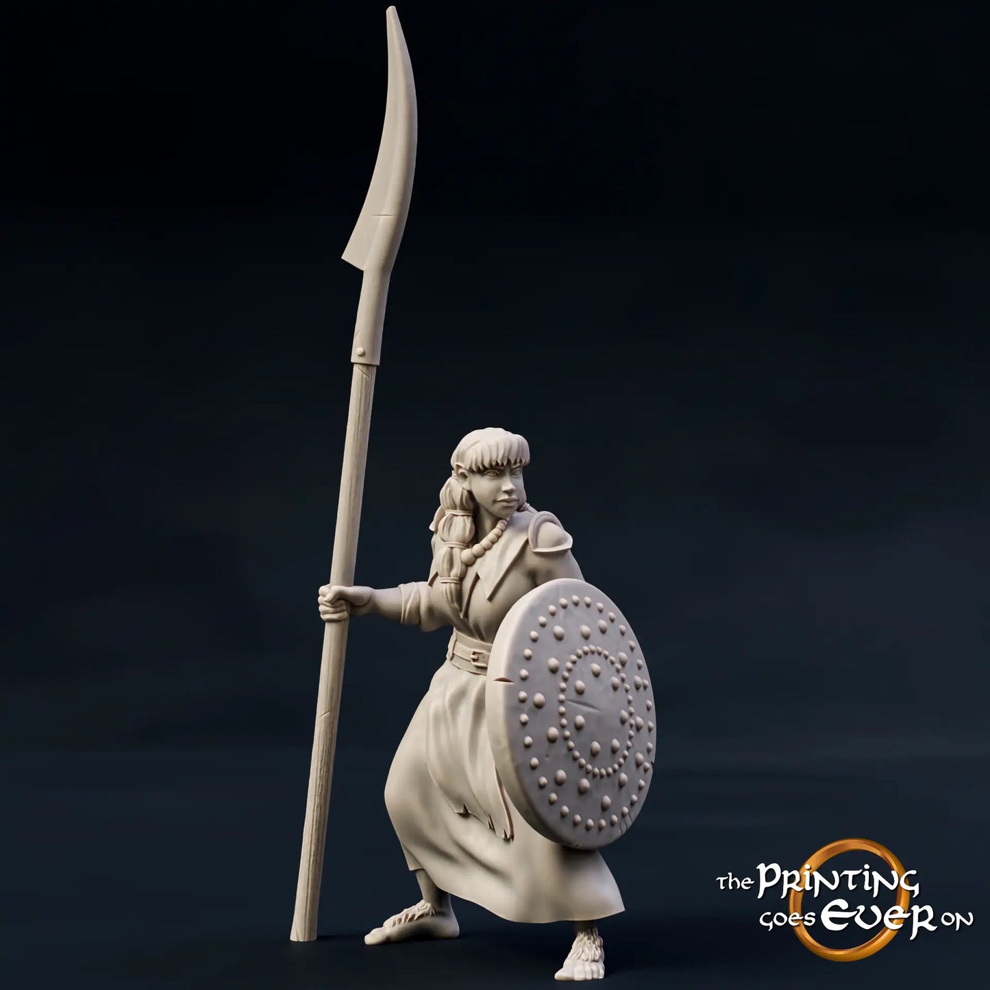 Product photo Tabletop 28mm The Printing Goes Ever On (TPGEO) 0: Halfling Combat Squad: Brave Fighters - Foot Troop and Rider