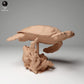 Product photo animal figure Animal Den Miniatures 1: Marine animal figure: Real Hawksbill Sea Turtle - swimming (24_05_03)