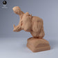 Product photo animal figure Animal Den Miniatures 0: Wild animal figure: hippopotamus bust (24_03_13)