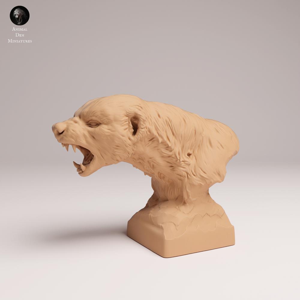 Product photo animal figure Animal Den Miniatures 0: Wild animal figure: Honey Badger - Bust (25_08_15)