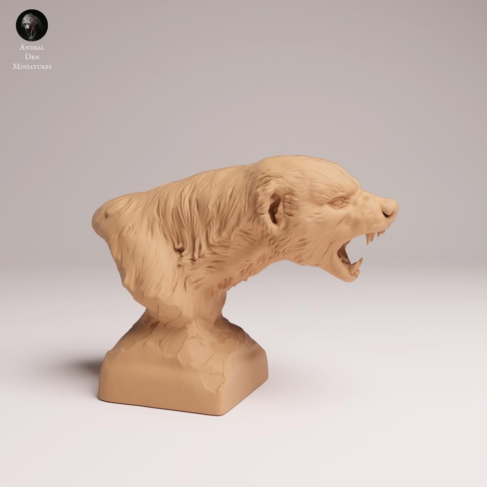 Product photo animal figure Animal Den Miniatures 2: Wild animal figure: Honey Badger - Bust (25_08_15)