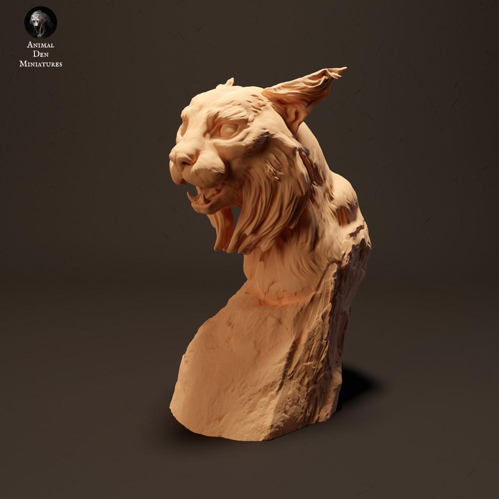 Product photo animal figure Animal Den Miniatures 1: Wild animal figure: Iberian lynx - Bust (23_10_13)