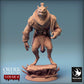 Product photo Tabletop 28mm Lord of the Print (LotP) 0: Tabletop miniature: Werewolf Beastman, Beast Warrior and Barbarian Leader, Skirmish Boss, Dungeon Opponent (24_02_C6)