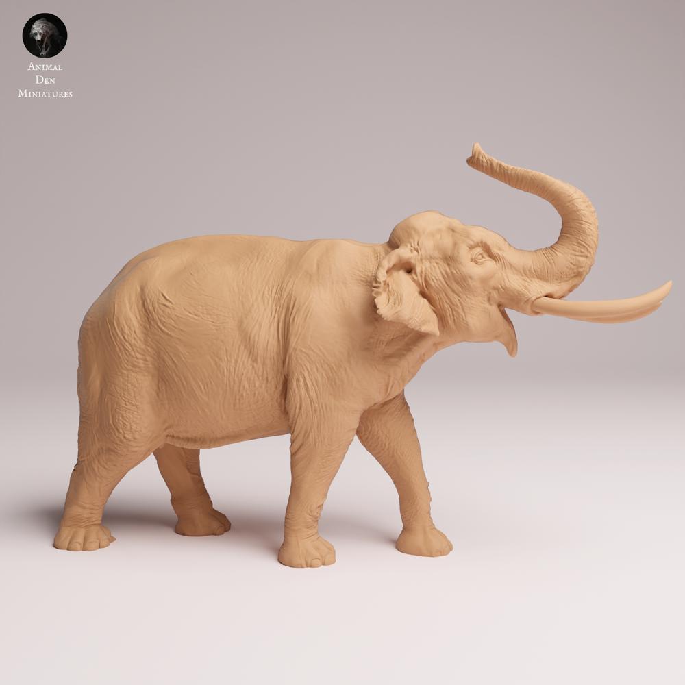 Produktfoto Tabletop 28mm Lord of the Print (LotP) 0: Wildtier Tierfigur: Indischer Elefant - Wasser spritzend (26_03_05)