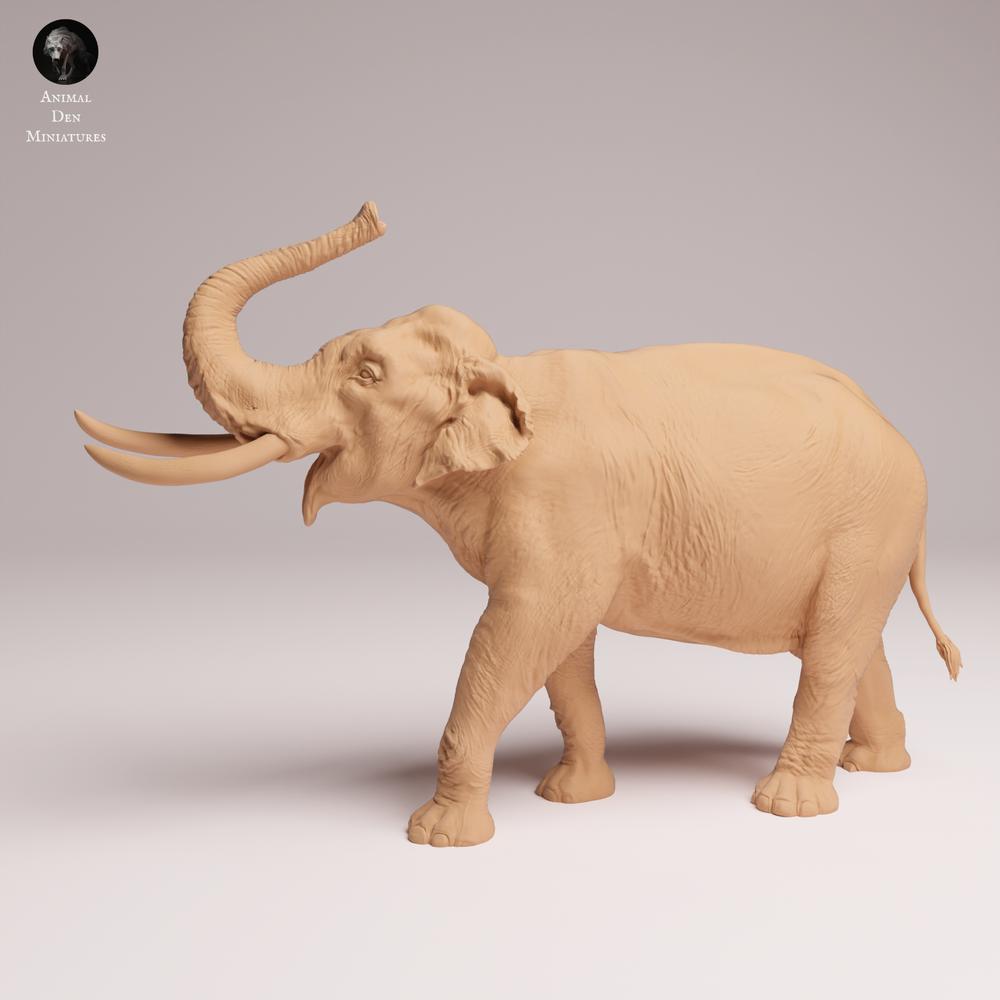 Produktfoto Tabletop 28mm Lord of the Print (LotP) 1: Wildtier Tierfigur: Indischer Elefant - Wasser spritzend (26_03_05)