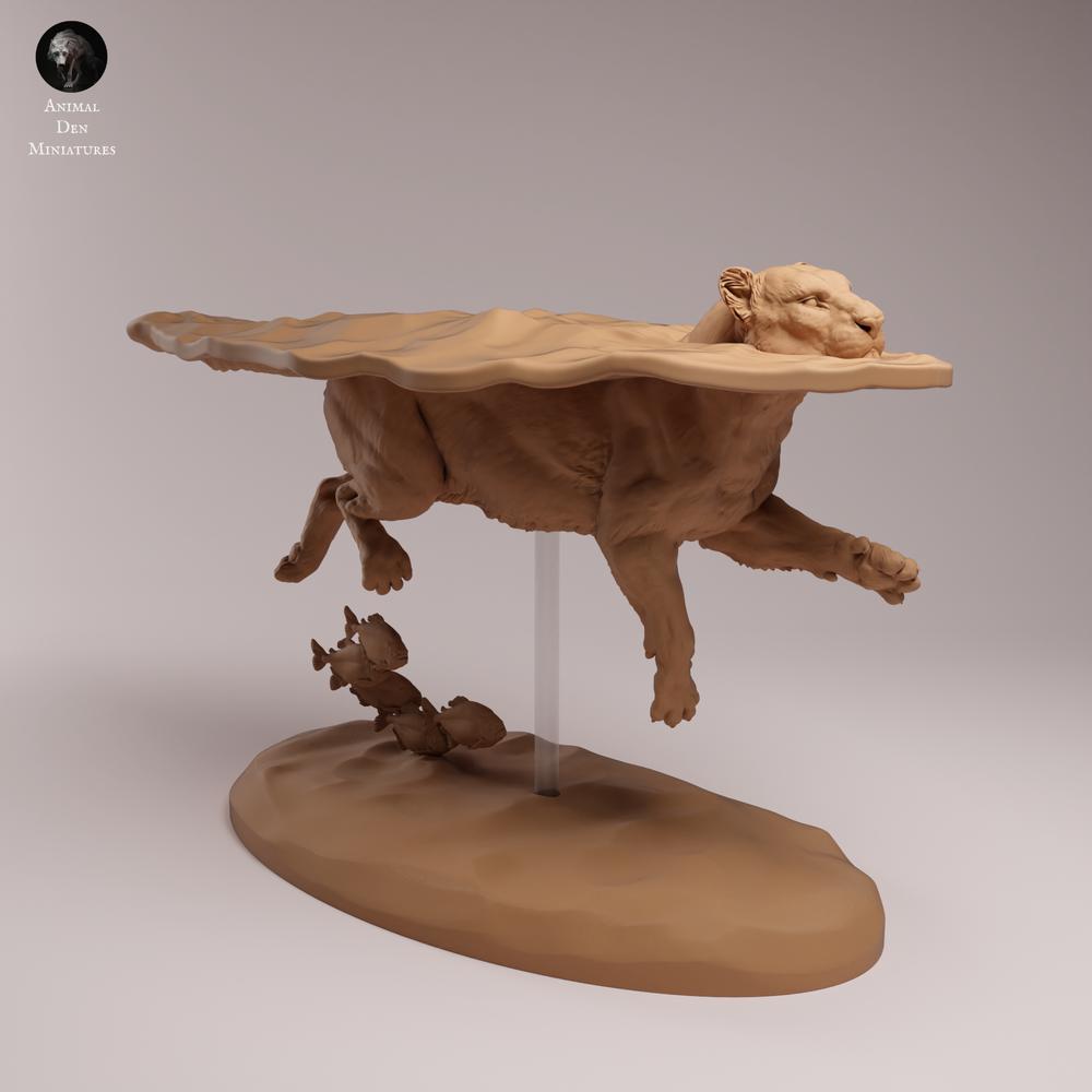 Product photo animal figure Animal Den Miniatures 2: Wild animal figure: Jaguar - swimming (26_08_08)