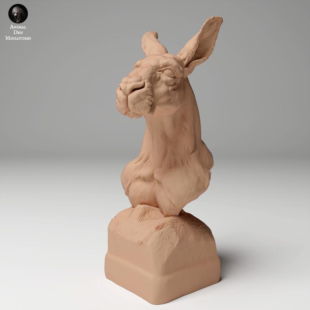 Product photo animal figure Animal Den Miniatures 0: Wildlife animal figure: Red Kangaroo - Bust (24_05_02)
