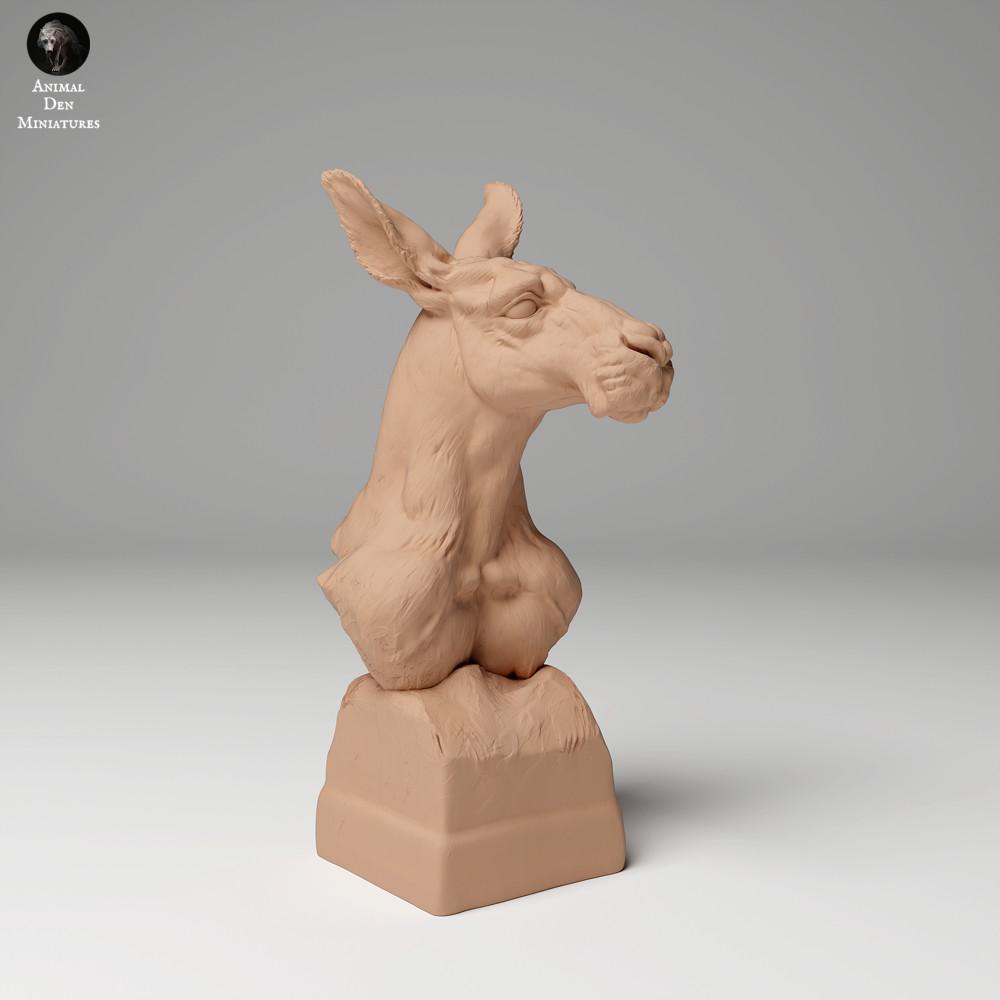 Product photo animal figure Animal Den Miniatures 1: Wild animal figure: Red Giant Kangaroo - Bust (24_05_02)