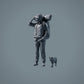 Pet Figure: Running Cat (a002)